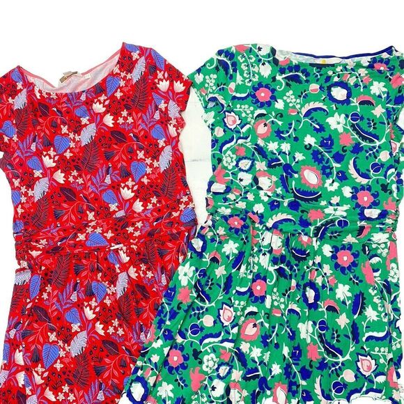 Lot of 2 Boden Amelie Floral Print Jersey Knit Midi Dresses Women's Sz6 - Picture 2 of 16